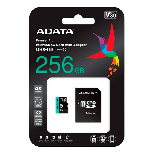Memoria MicroSD V30 ADATA de 256GB