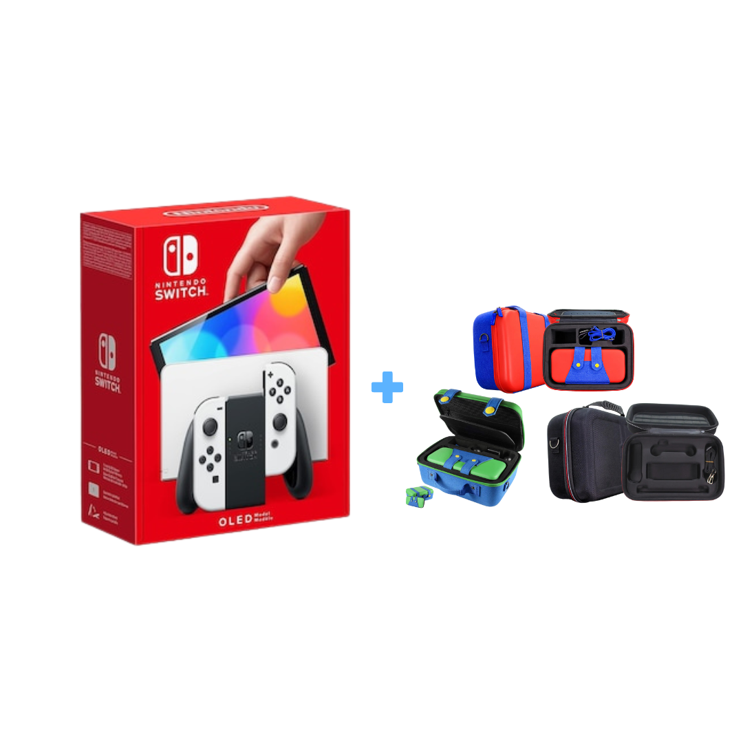 Nintendo Switch Oled (Neon-Blanco) + Maletín