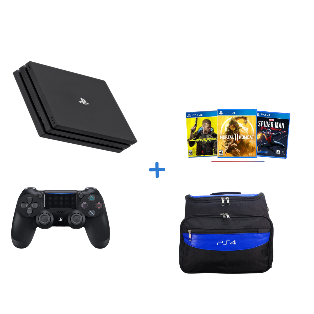 PlayStation 4 Pro 1TB + Juego a elección + Control + Maletín