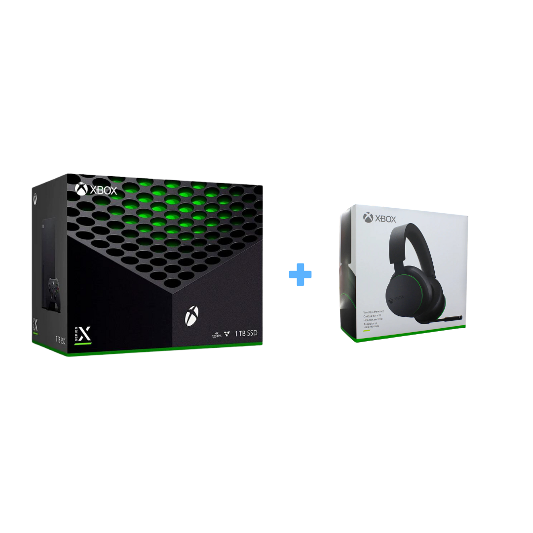 Xbox Series X + Audífonos Inalambricos Xbox Original