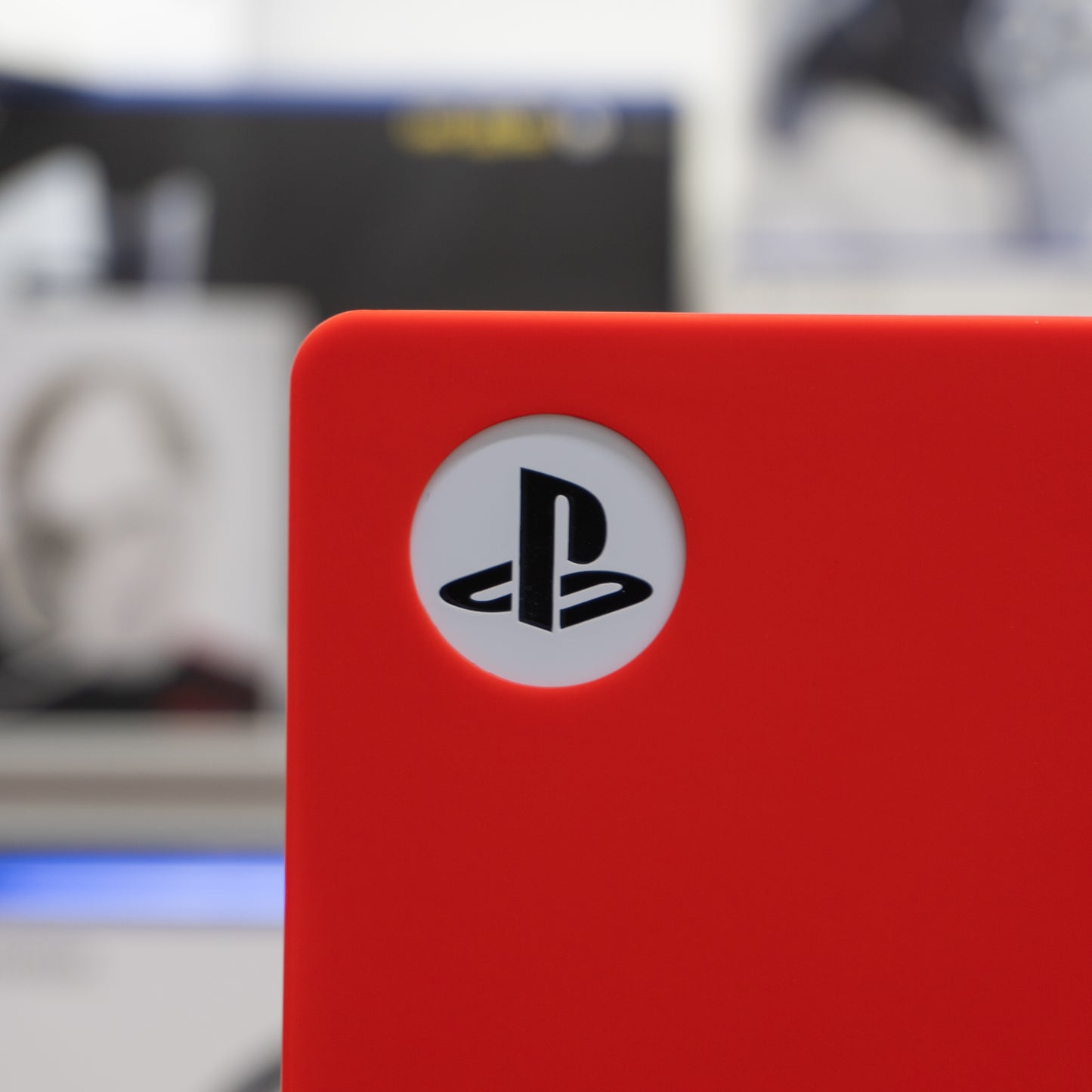 Cover de silicón para Playstation 5 Slim digital rojo