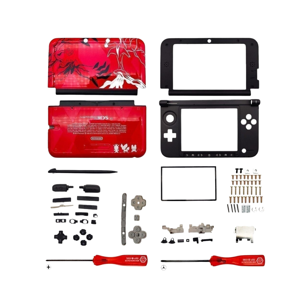 Carcasa Nintendo 3DS XL version Pokemon Red