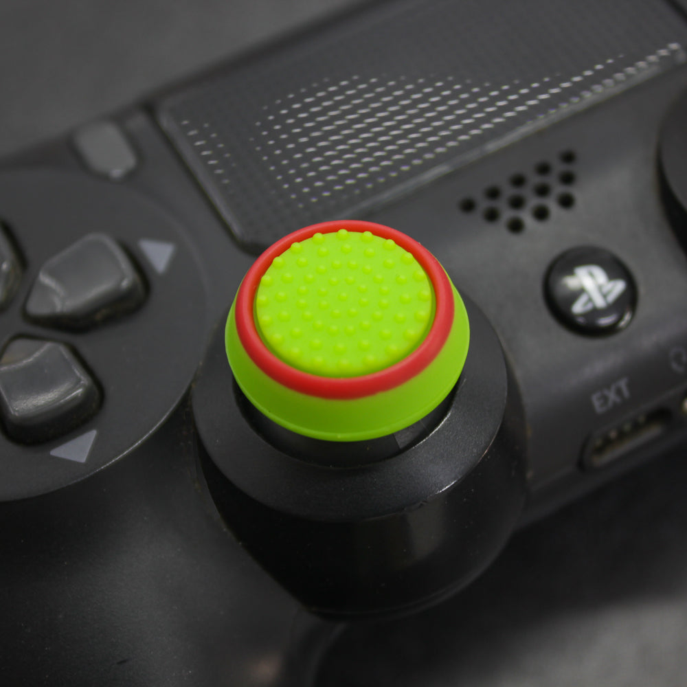 Protector de joystick verde con rojo