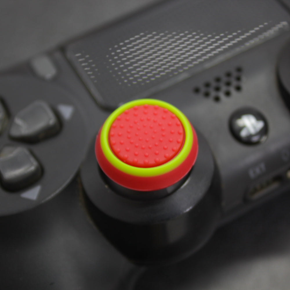 Protector de joystick rojo con verde