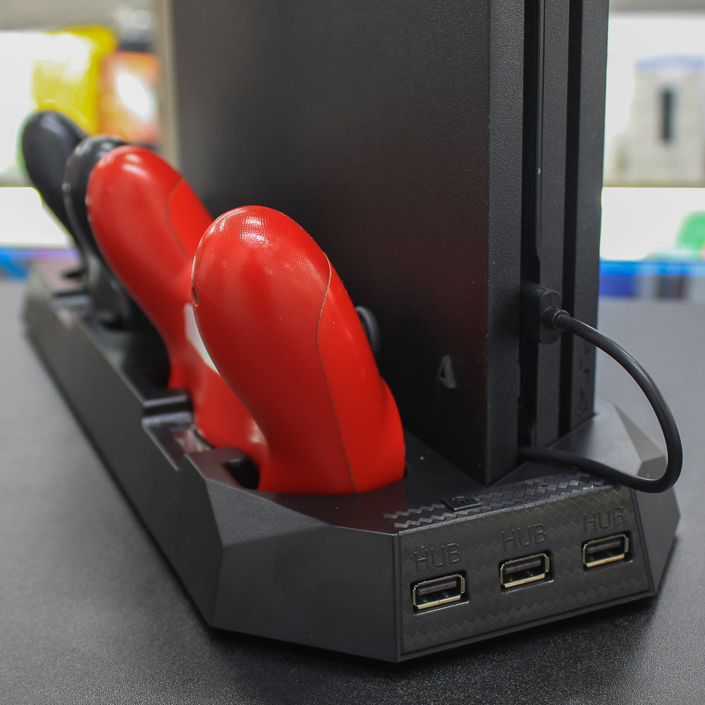Estación de enfriamiento y carga sencilla para PS4 Slim/Pro