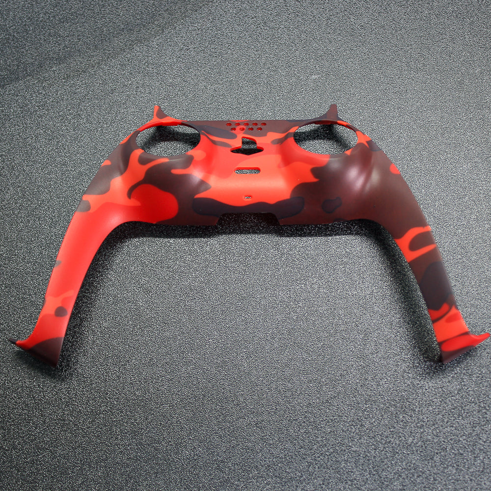 Carátula camuflaje rojo para mando de PS5