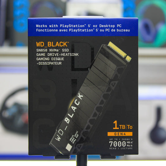 Disco Duro SSD NVMe WD_Black + Heatsink de 1TB