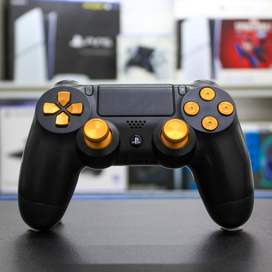 Set de botones metálicos dorados para mandos de PS4