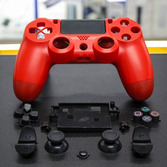 Carcasa roja para mandos V.4 de PS4