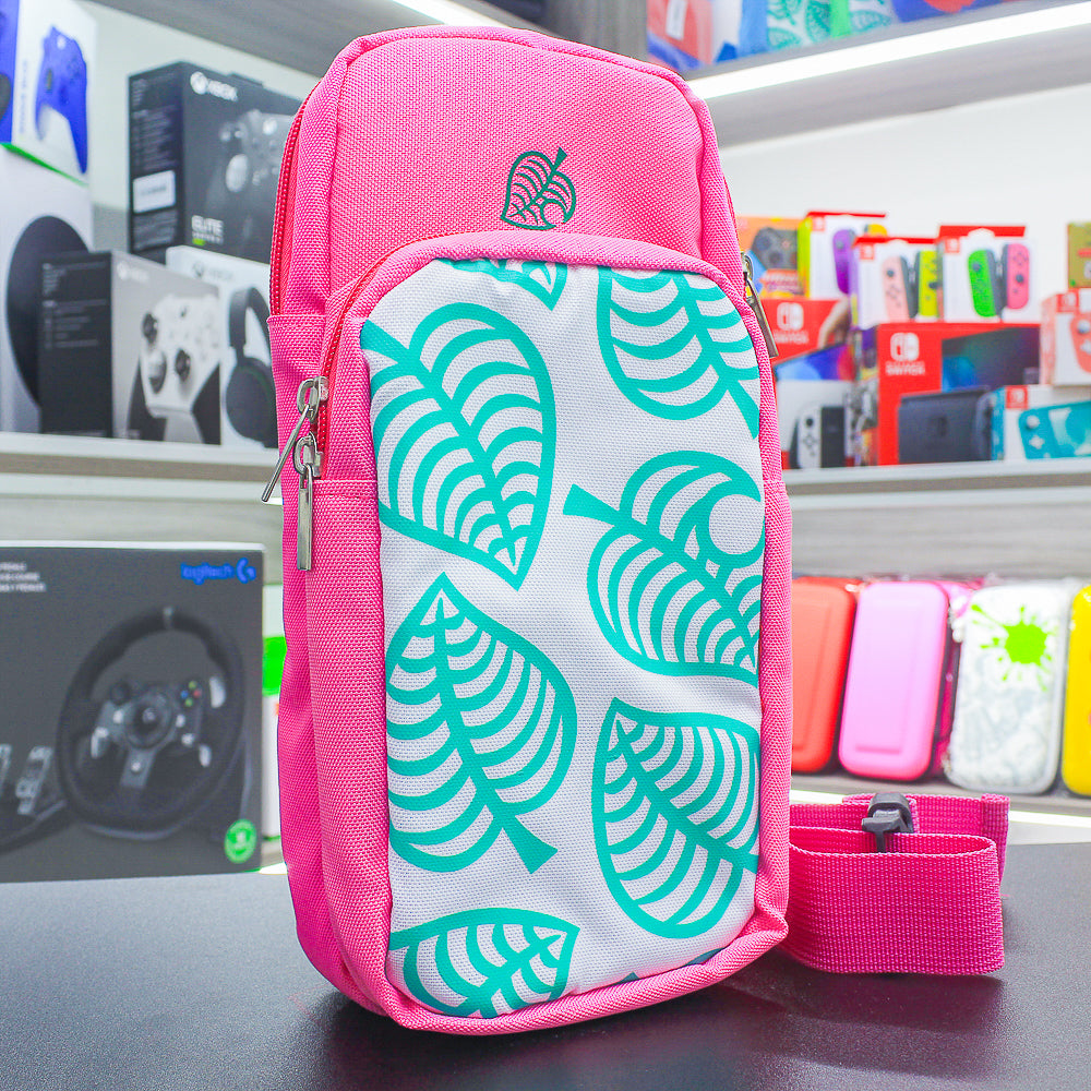 Mochila mini de Animal Crossing Rosa para Nintendo Switch