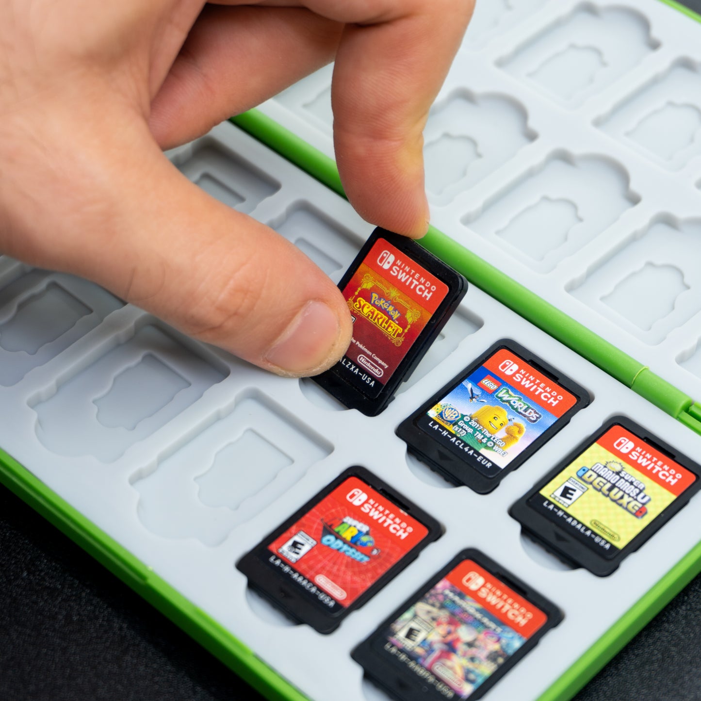 Estuche para juegos de Nintendo Switch Luigi