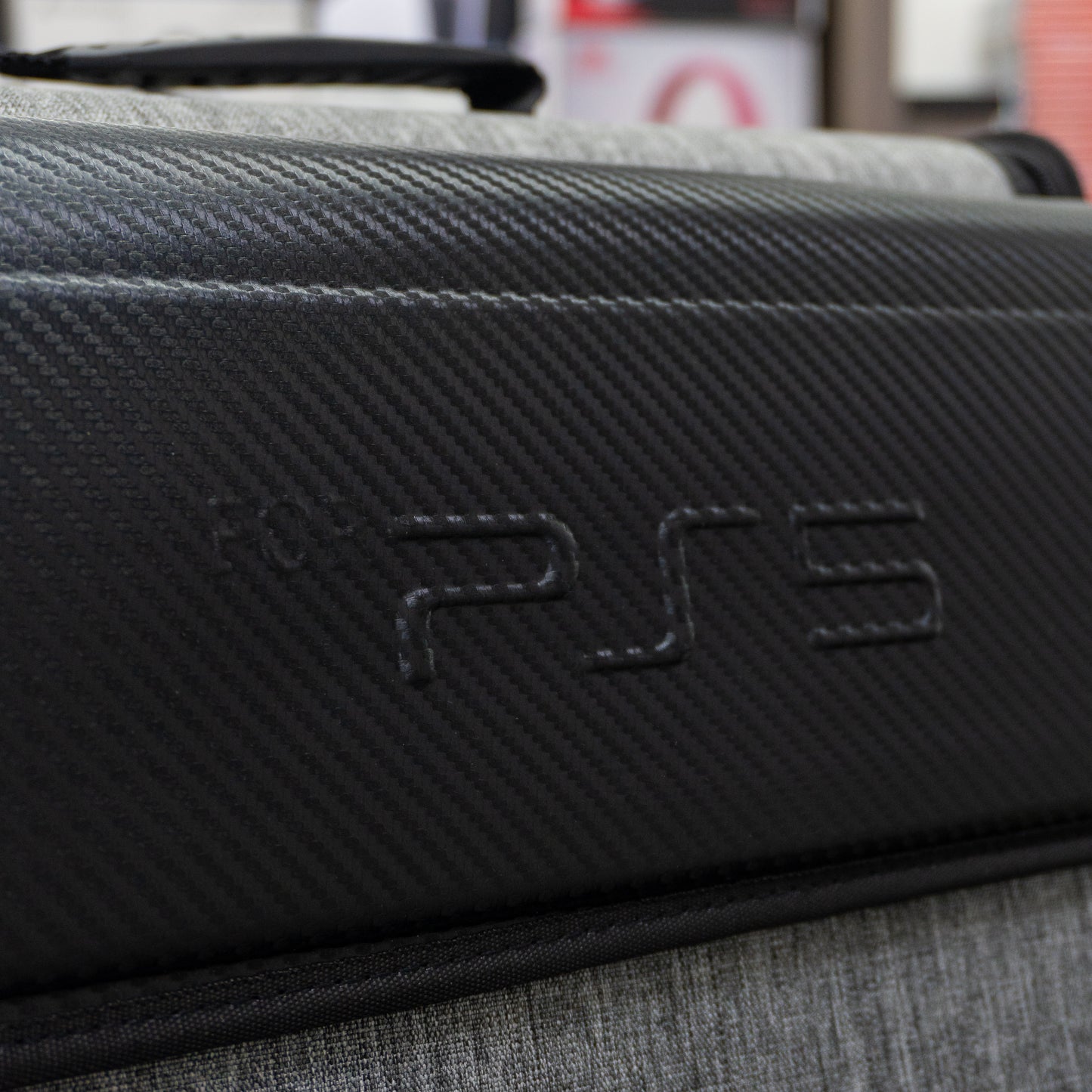 Maletín negro con gris para PS5 Fat
