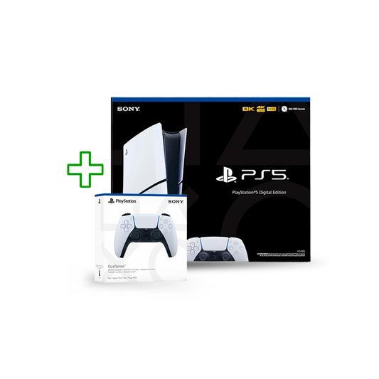 Combo 1 - PlayStation 5 Slim Digital + Dualsense Adicional