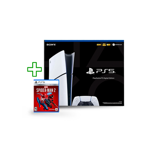 Combo 3 - PlayStation 5 Slim Digital + Spider-Man 2 + Dualsense Adicional