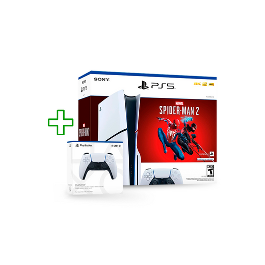Combo 3 - PlayStation 5 Slim Disco + Spider-Man 2 + Dualsense Adicional