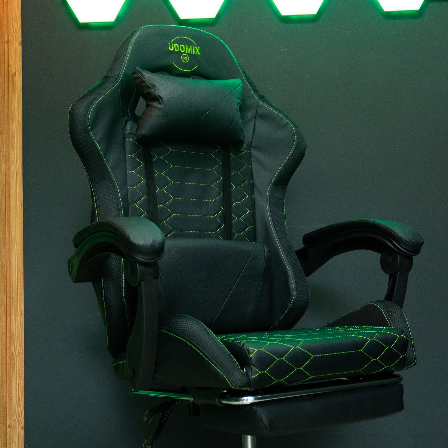 Silla Gamer UDOMIX UD-790T Negro con verde