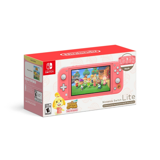 Nintendo Switch Lite Rosa Animal Crossing Edition