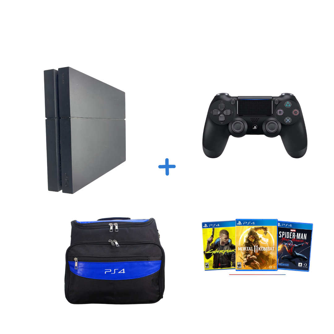PlayStation 4 Fat 1TB + Juego a elección + Control + Maletín