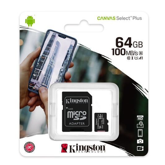Memoria MicroSD Kingston de 64GB