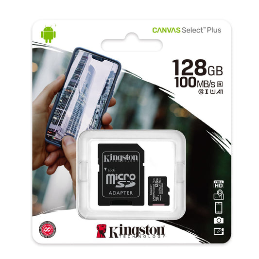 Memoria MicroSD Kingston de 128GB