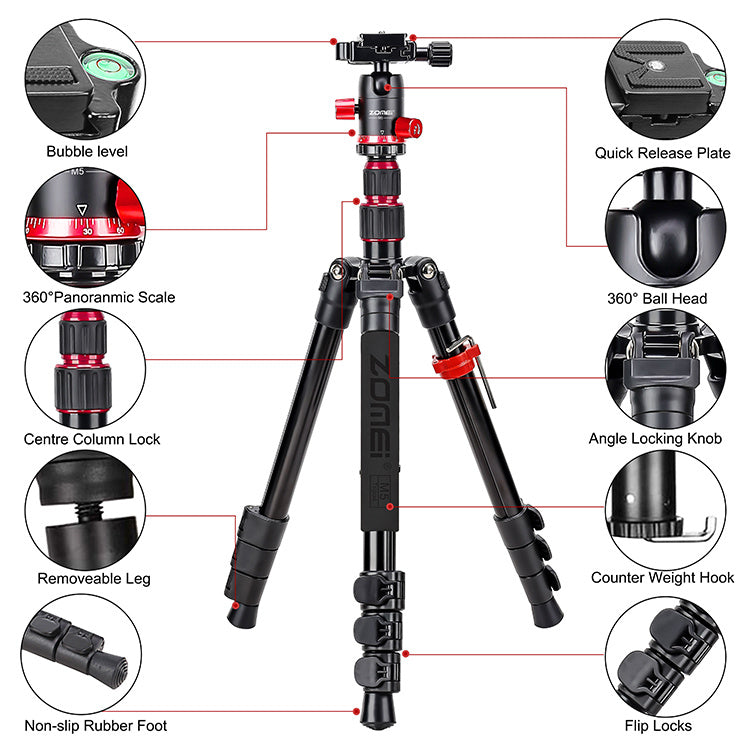 Trípode Zomei Profesional M5