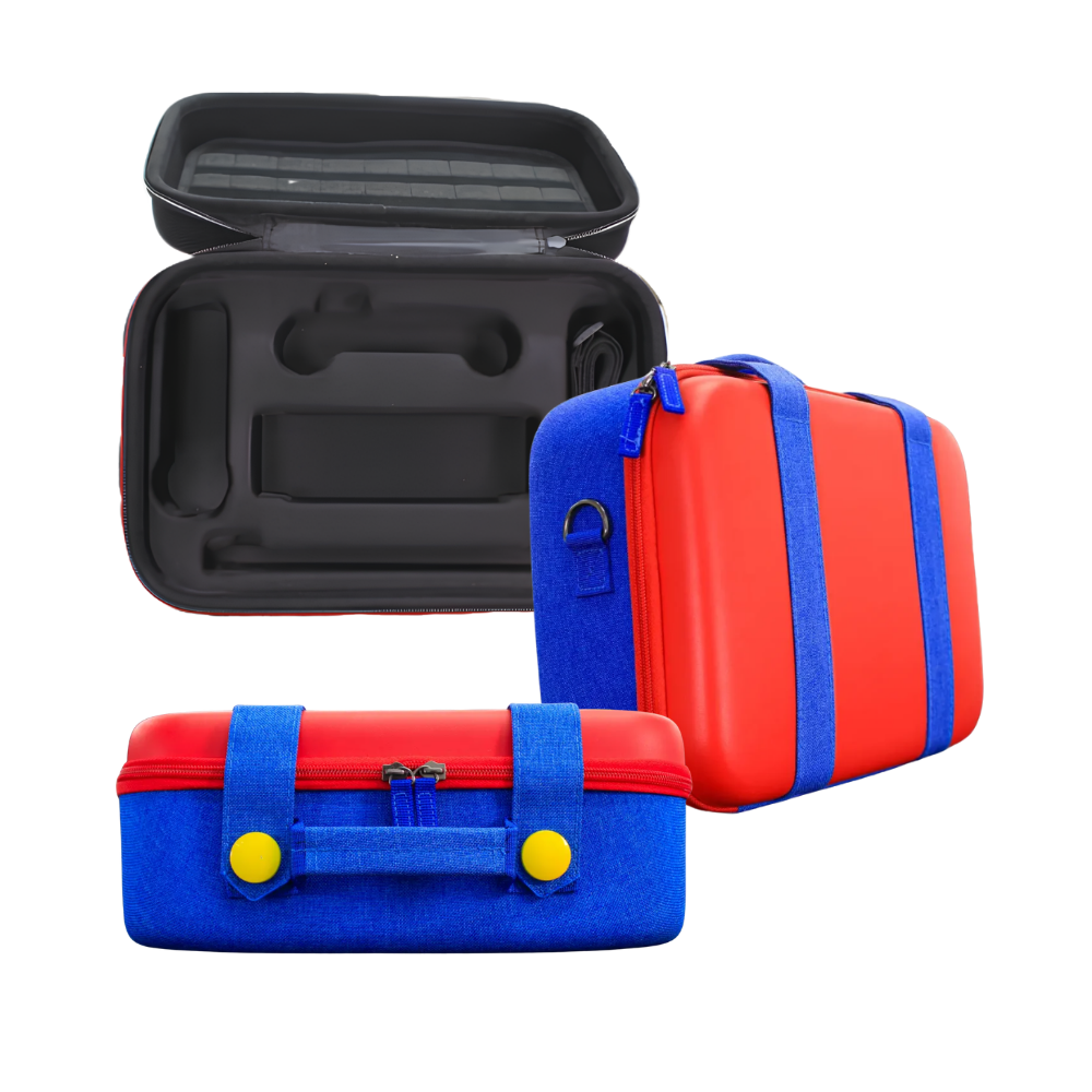 COMBO 4 - Nintendo Switch Neon USADA + Kit de protección + Juego a elección + Maletín de viaje