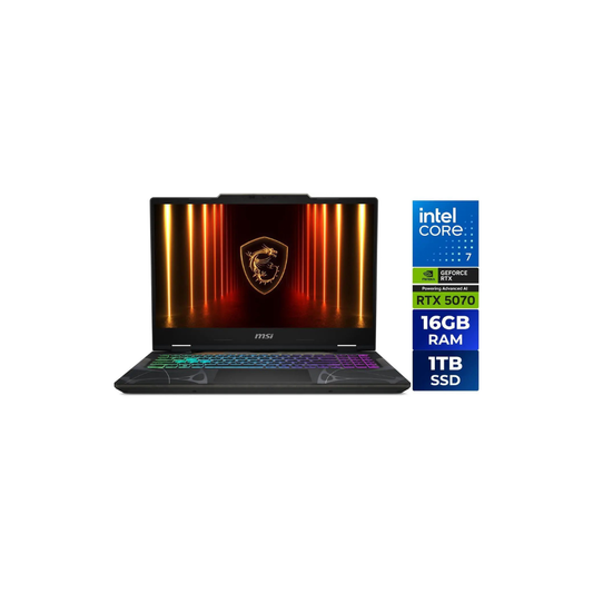 MSI Cyborg 15 - 15.6" GeForce RTX 5070 Laptop GPU - Intel Core 7 240H