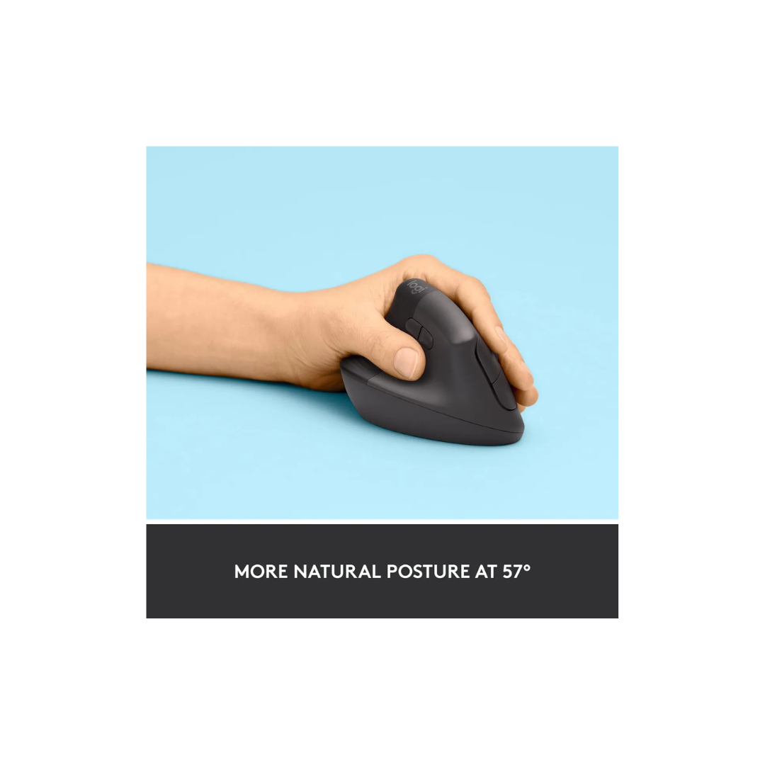 Mouse Logitech Lift - Para  zurdos (Lado Izquierdo)