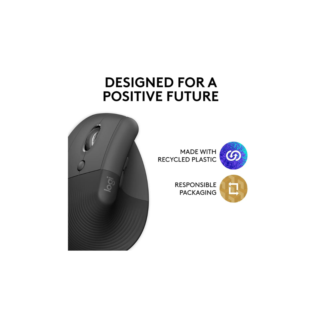 Mouse Logitech Lift - Para  zurdos (Lado Izquierdo)