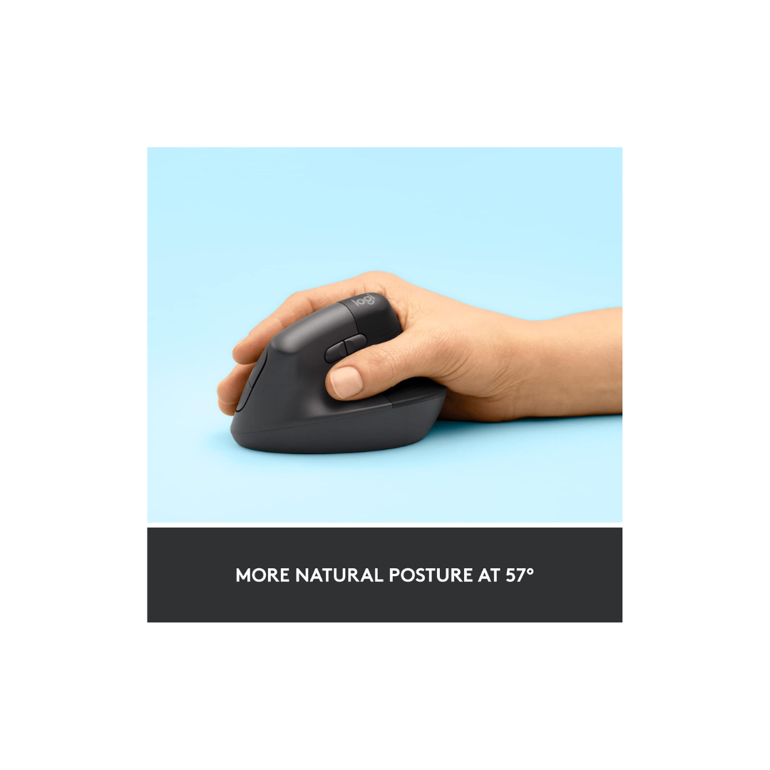 Mouse Logitech Lift - Para  diestros (Lado Derecho)