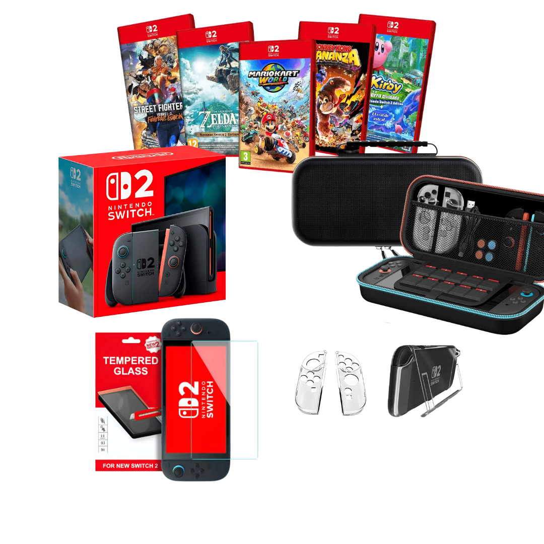 Combo 2: Incluye Switch 2 + Kit de protección + Estuche de transporte