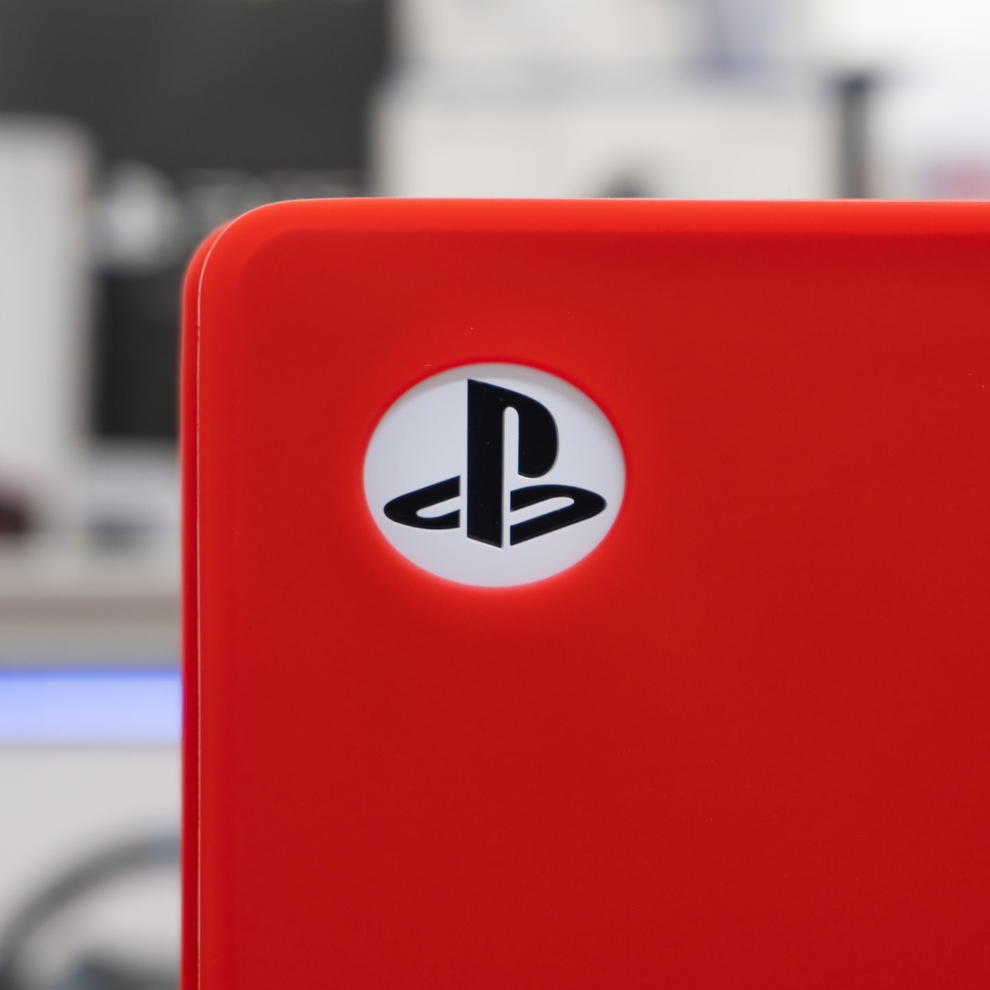 Cover de silicón para Playstation 5 Slim disco rojo