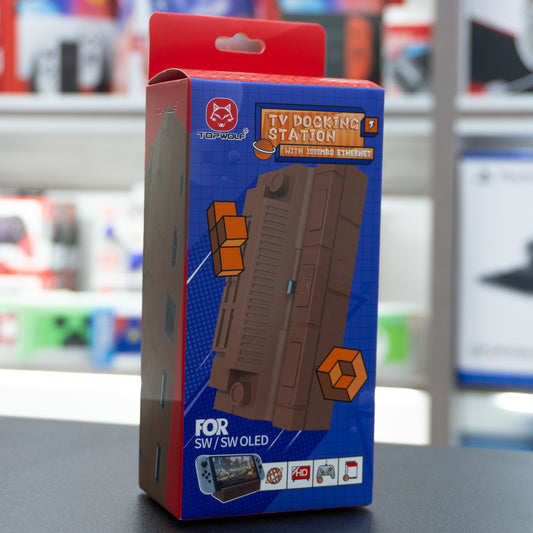 Dock genérico de Minecraft para Nintendo Switch Neon y OLED