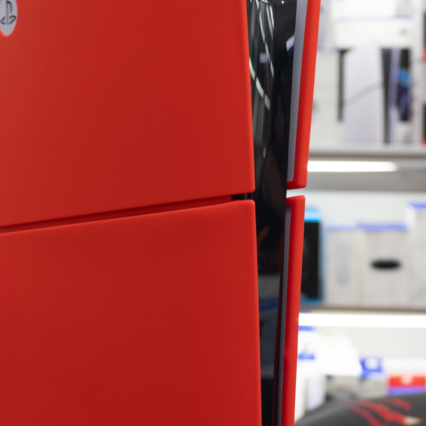 Cover de silicón para Playstation 5 Slim digital rojo