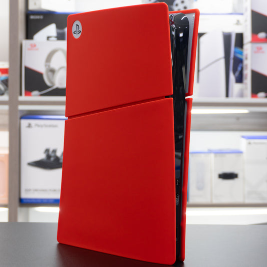 Cover de silicón para Playstation 5 Slim digital rojo