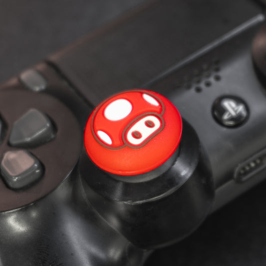 Protector de joystick de hongo rojo