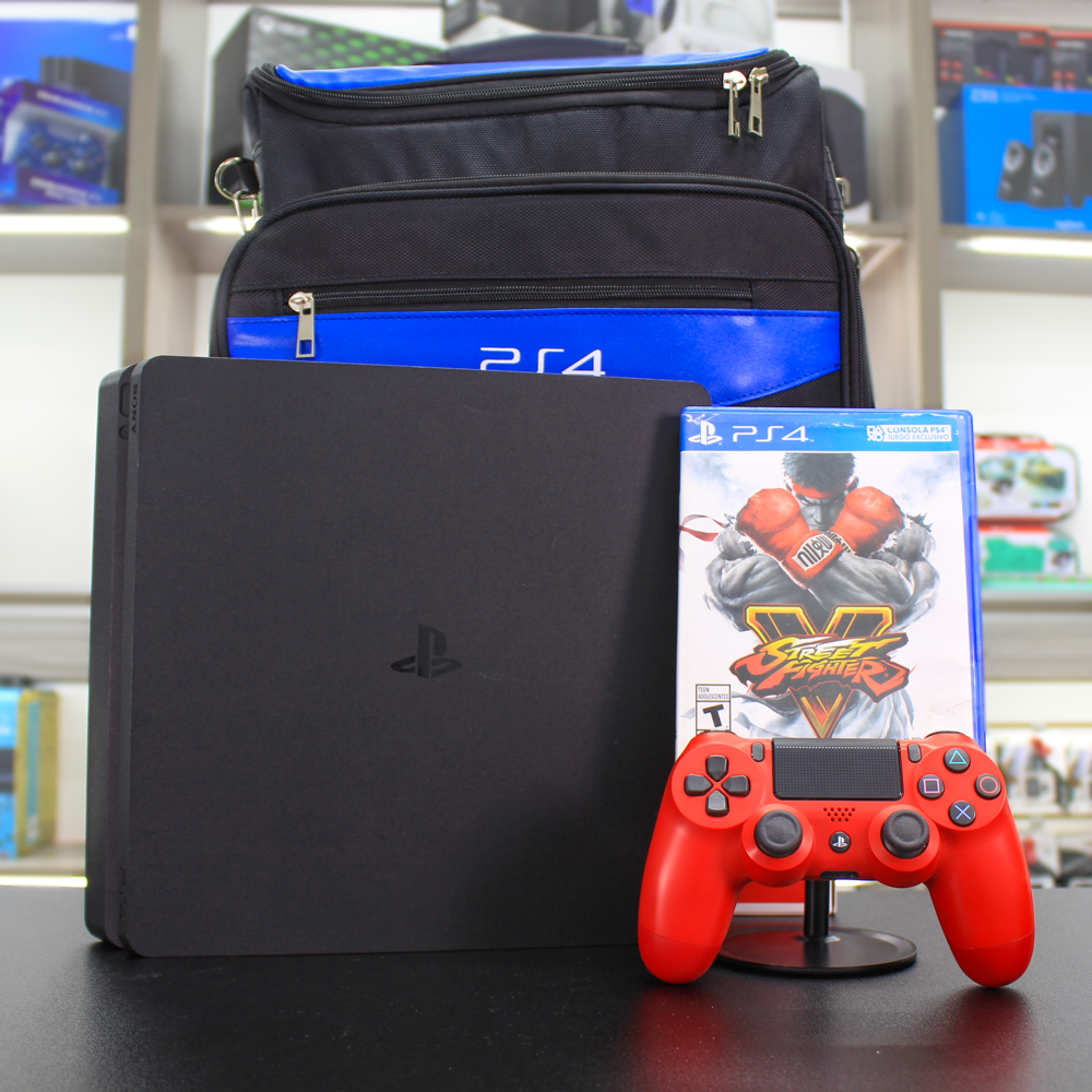 Combo #1 - Playstation 4 Slim (usado) + Maletín Viajero