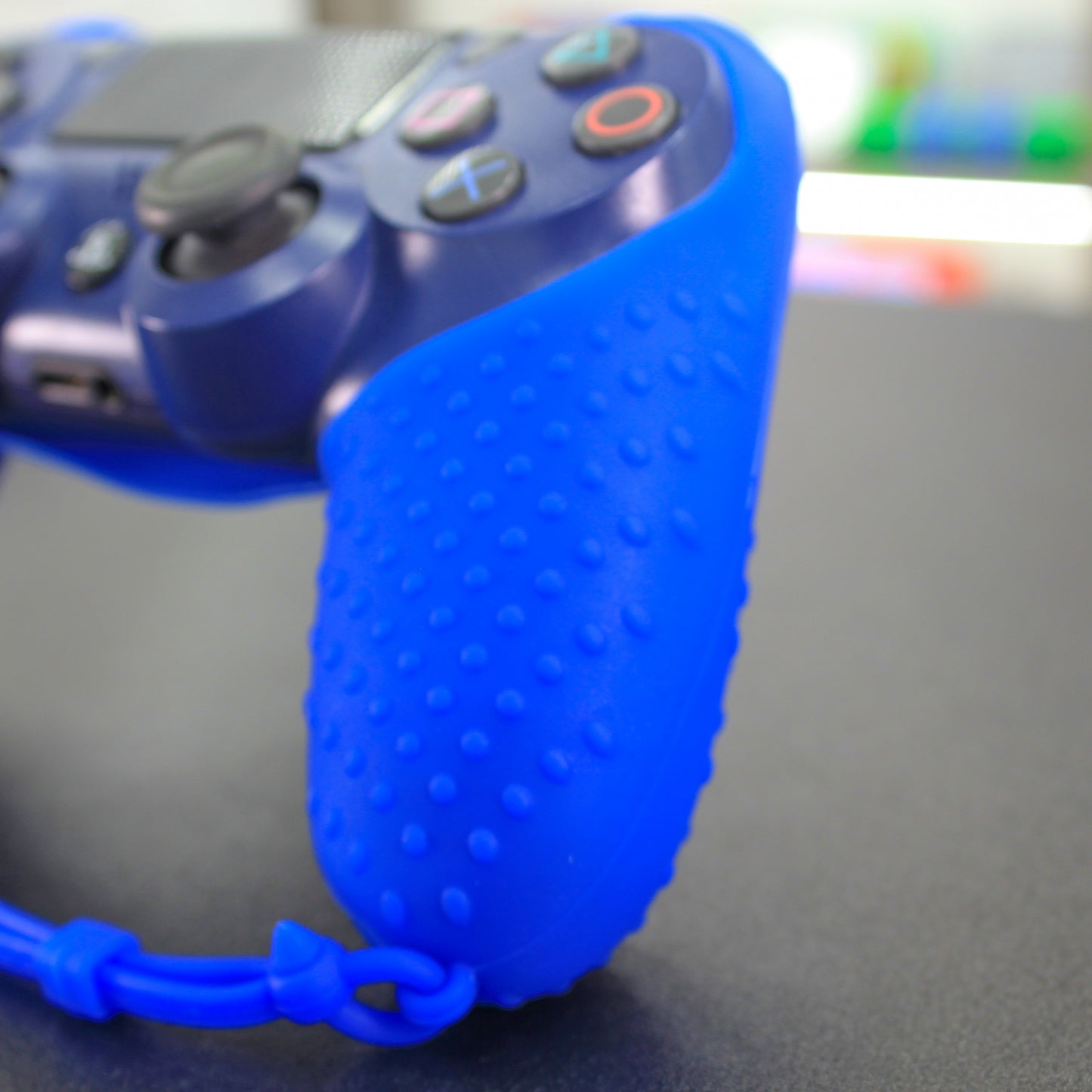 Cover de silicón azul para mando de PS4