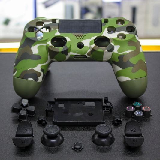 Carcasa camuflaje verde para mandos V.4 de PS4