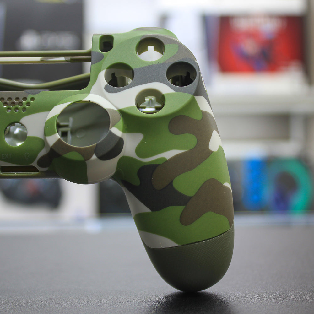 Carcasa camuflaje verde para mandos V.4 de PS4