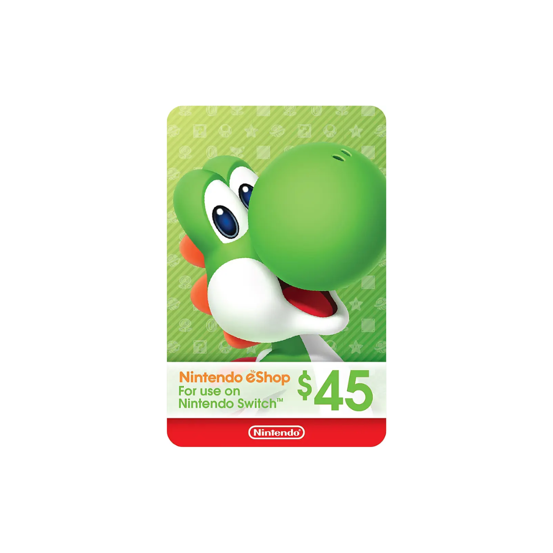 Tarjeta de regalo de Nintendo eShop de $45  [Digital - Región EEUU]