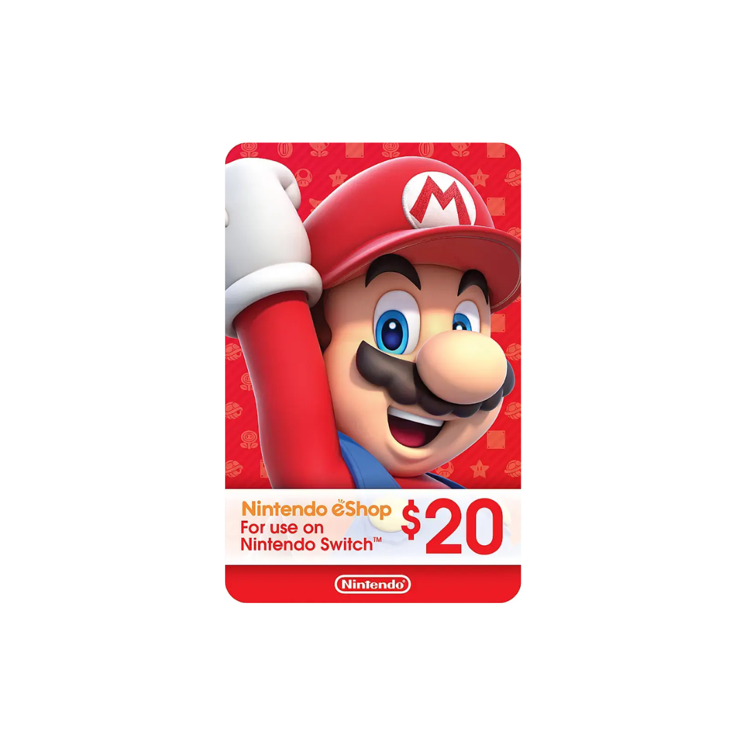 Tarjeta de regalo de $20 de Nintendo eShop [Digital - Región EEUU]