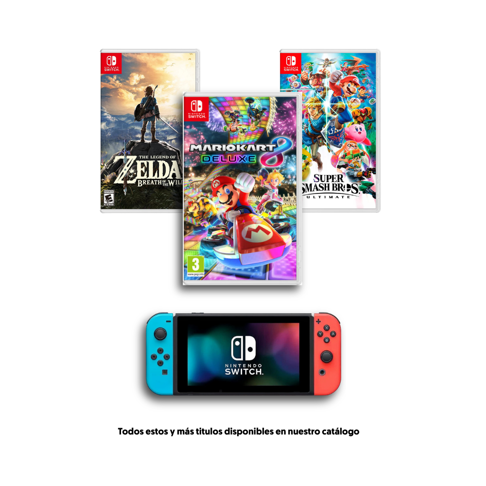 COMBO 2 - Nintendo Switch Neon USADA + Juego a elección