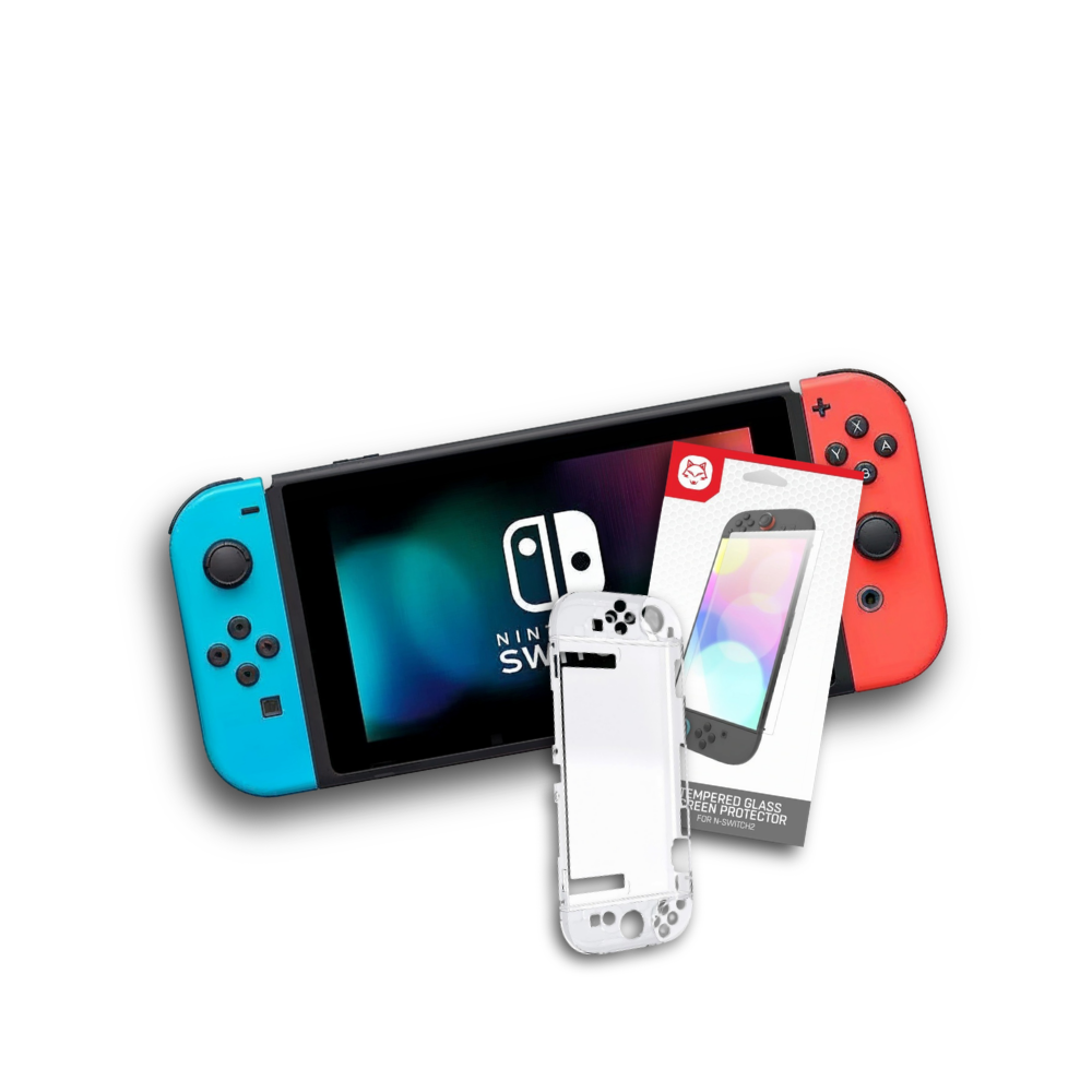 COMBO 1 - Nintendo Switch Neon USADA + Kit de protección
